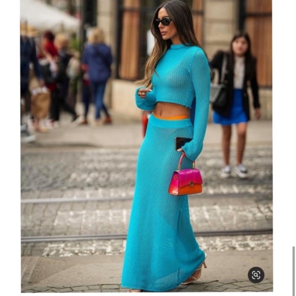 Zara viral blue set